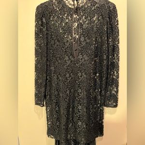 Vintage Nancy Johnson beaded evening dress - small size 8